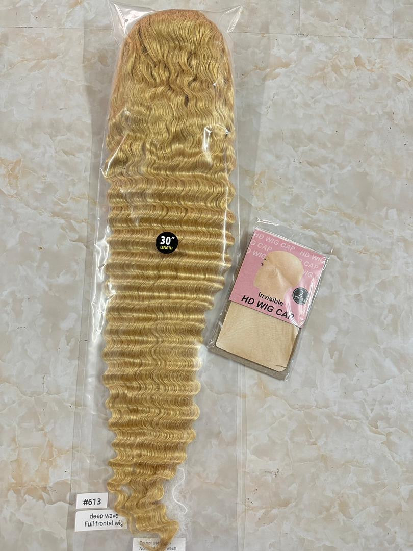 Armani 613 Deep Wave 13x4 180% Lace Frontal Wig