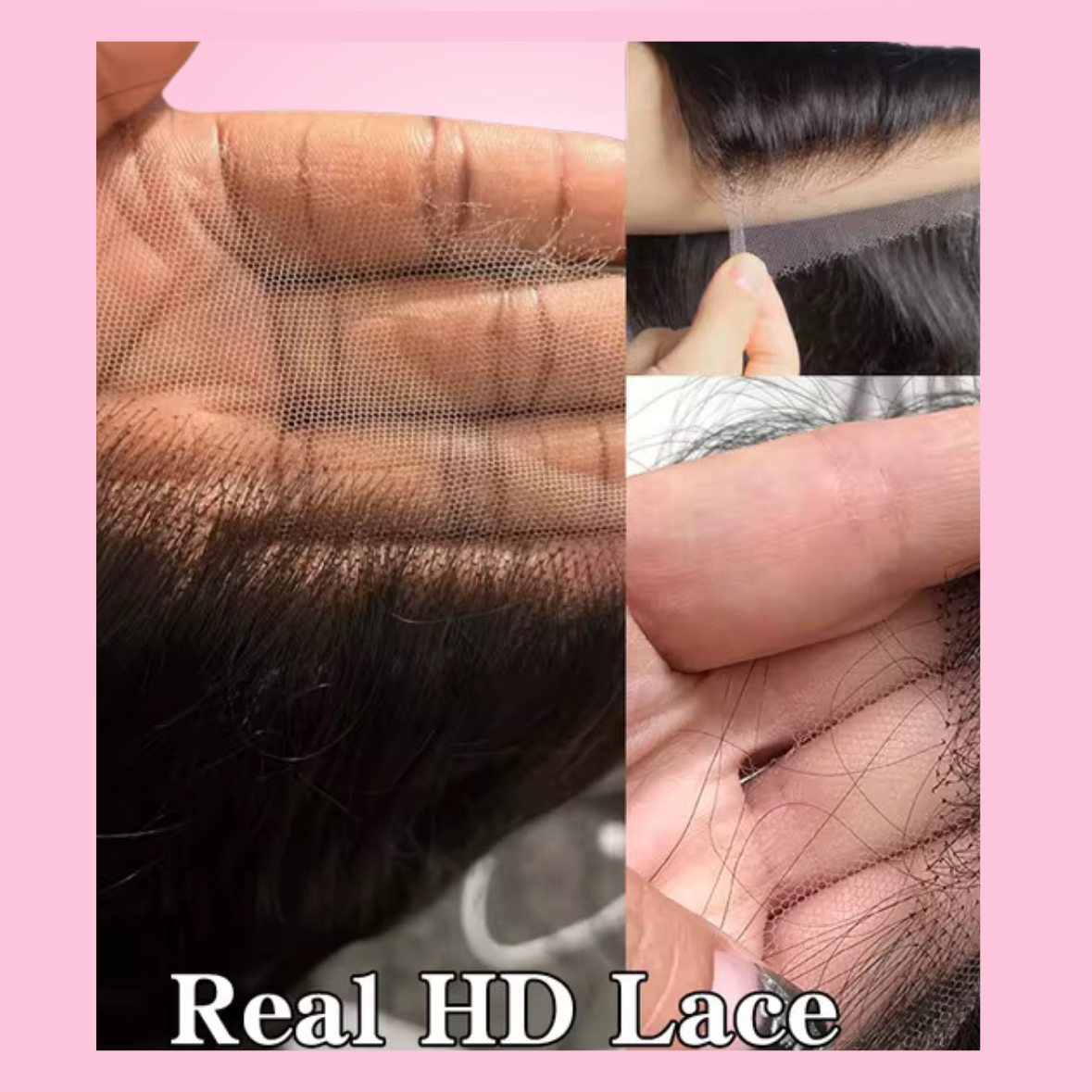 HD LACE FRONTAL WIG – 13X4 OR 13X6 – STRAIGHT, BODY WAVE, DEEP WAVE, WATER WAVE