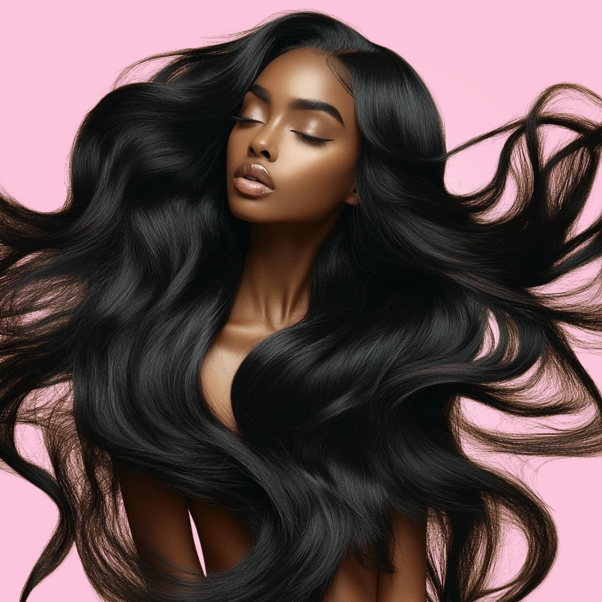 Thick straight bundle 100% virgin hair natural black