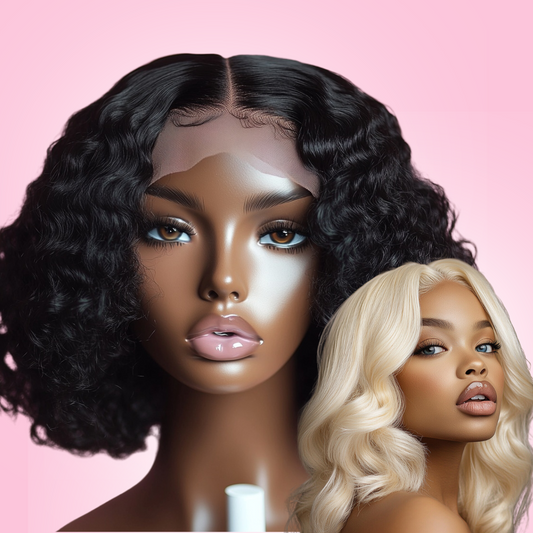 13x4 Lace Frontal Bob Wig – 613 and 1B – 180% Density – Straight, Deep Wave, Water Wave | Armani Extensions

