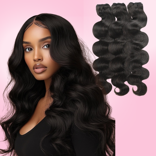 3 Virgin Hair Bundles – Loose Deep, Body Wave, Straight – 100% Human Hair | Armani Extensions