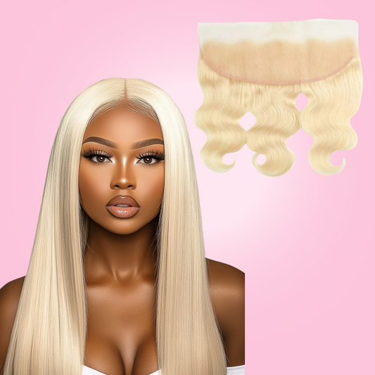 613 Lace Frontal – 13x4 or 13x6 – Straight and Body Wave – Blonde Virgin Hair | Armani Extensions

